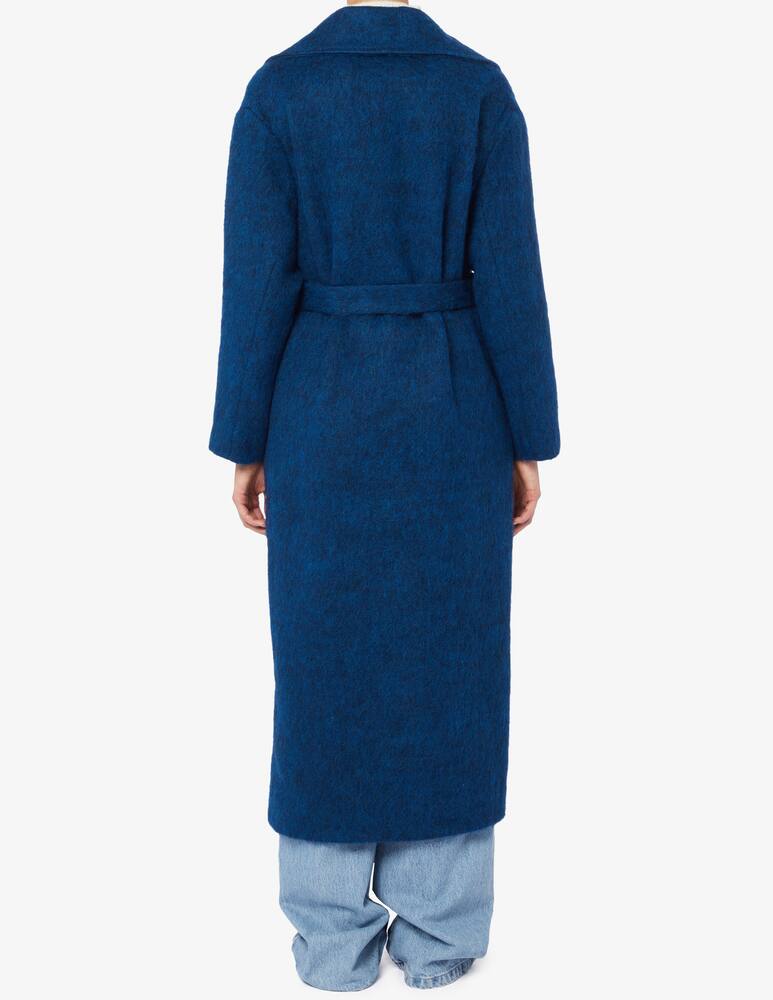 rinascente Face to Face Style Cappotto Dolly in mohair con cintura