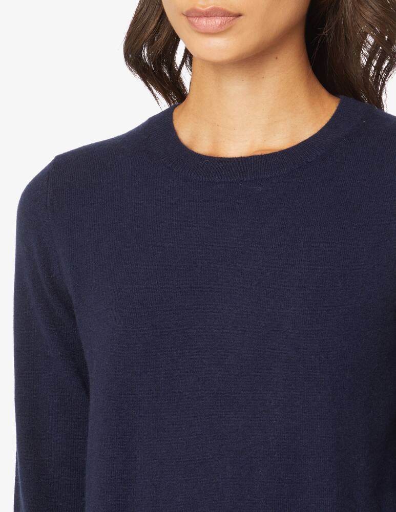 Pure Cashmere Maglione a manica lunga con costine girocollo - Blu - immagine 4 Pure Cashmere Maglione a manica lunga con costine girocollo - Blu - immagine 4