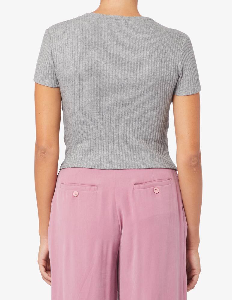 rinascente Face to Face Style Courtney ribbed T-shirt