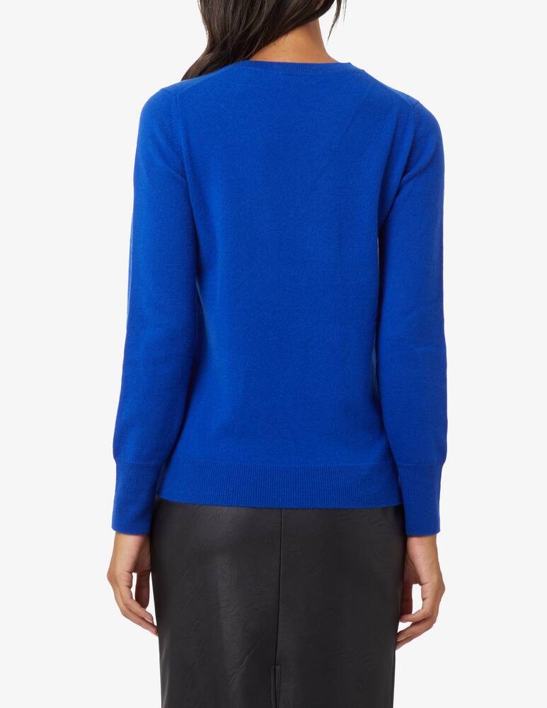 rinascente Pure Cashmere Ribbed crewneck long sleeves jumper  - Blue