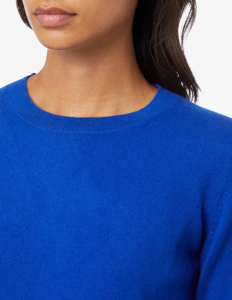 rinascente Pure Cashmere Ribbed crewneck long sleeves jumper  - Blue