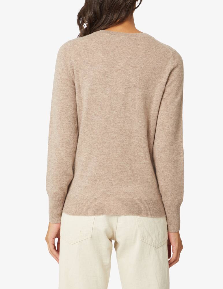 rinascente Pure Cashmere Ribbed crewneck long sleeves jumper  - Beige