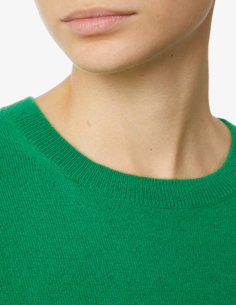 rinascente Pure Cashmere Ribbed crewneck long sleeves jumper  - Green