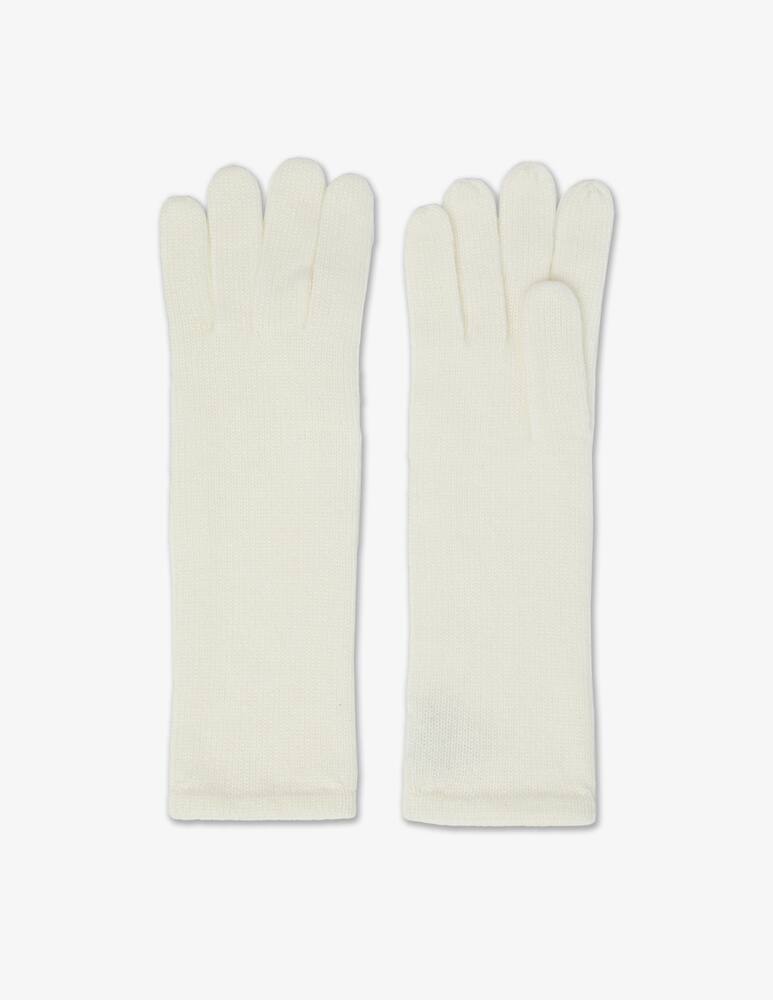 rinascente Pure Cashmere Long glooves - White