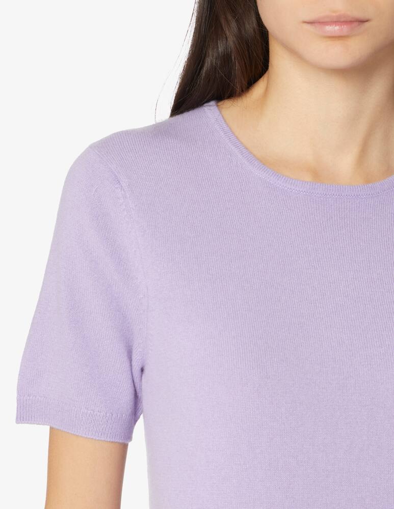 rinascente Pure Cashmere Short sleeved jumper crewneck - Violet