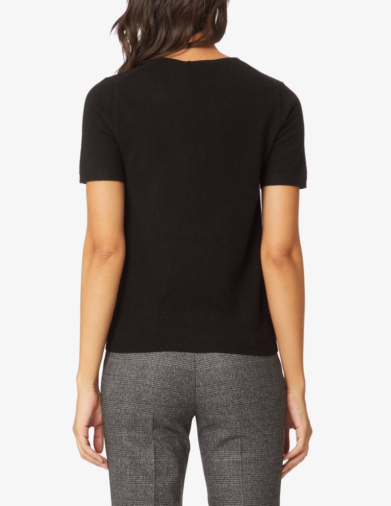 rinascente Pure Cashmere Short sleeved jumper crewneck - Black