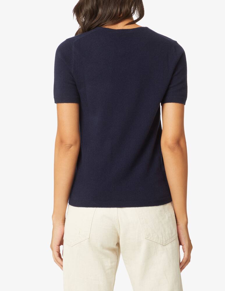 rinascente Pure Cashmere Short sleeved jumper crewneck - Blue