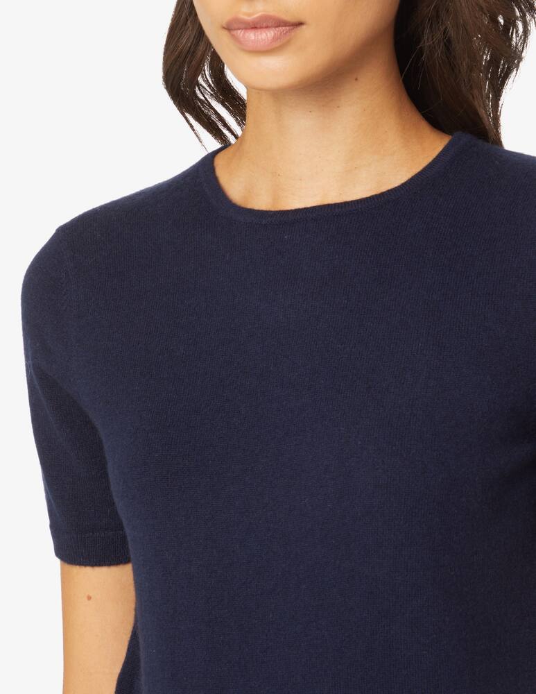 rinascente Pure Cashmere Short sleeved jumper crewneck - Blue