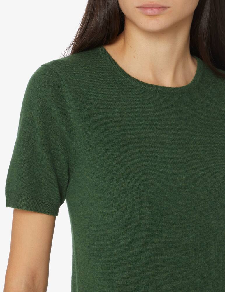 rinascente Pure Cashmere Maglione girocollo a manica corta  - Verde