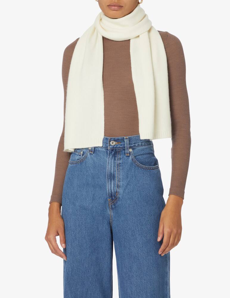 rinascente Pure Cashmere Sciarpa rasata - Bianco
