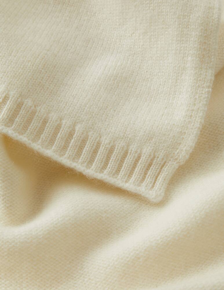 rinascente Pure Cashmere Sciarpa rasata - Bianco