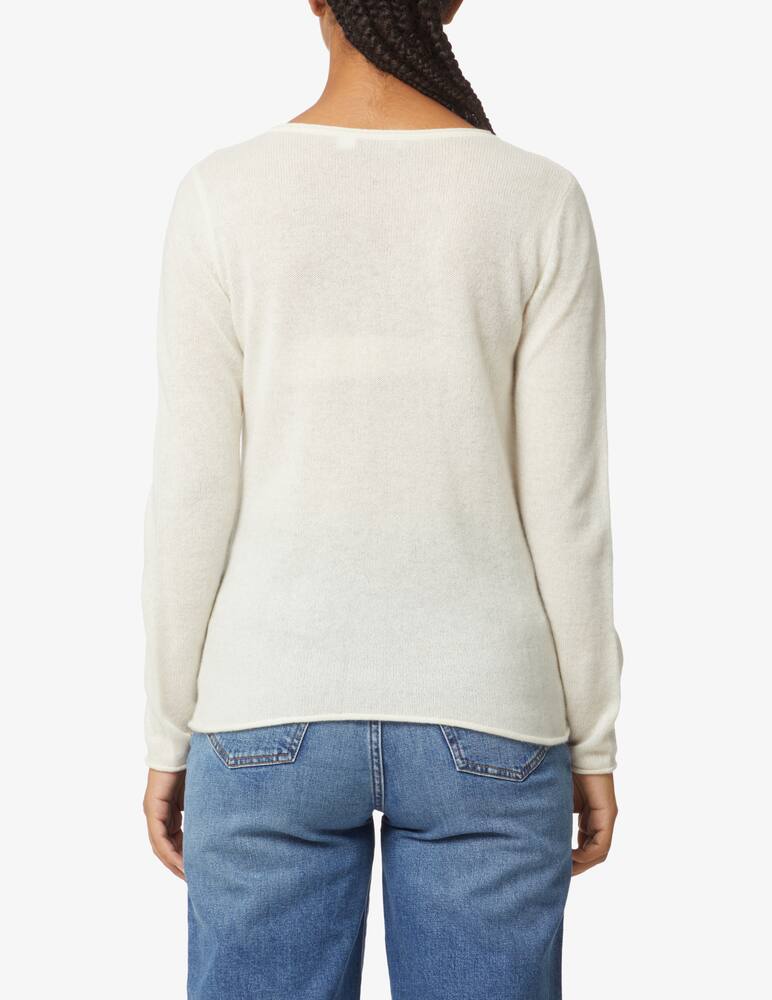rinascente Pure Cashmere Maglione scollo a barca - Bianco