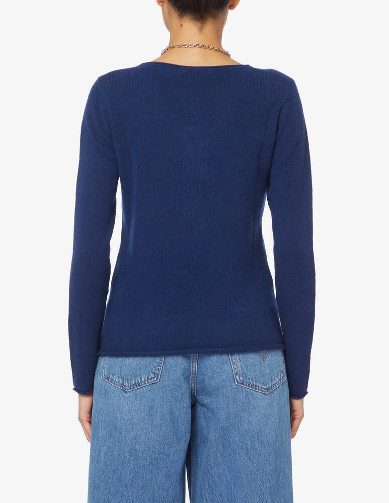 rinascente Pure Cashmere Maglione scollo a barca - Blu