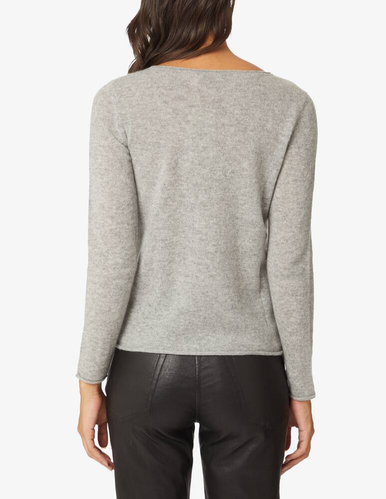 rinascente Pure Cashmere Boad neck jumper - Grey