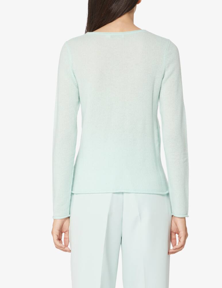 rinascente Pure Cashmere Boad neck jumper - Light blue
