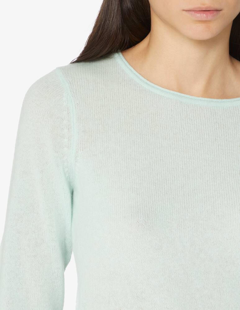 rinascente Pure Cashmere Boad neck jumper - Light blue