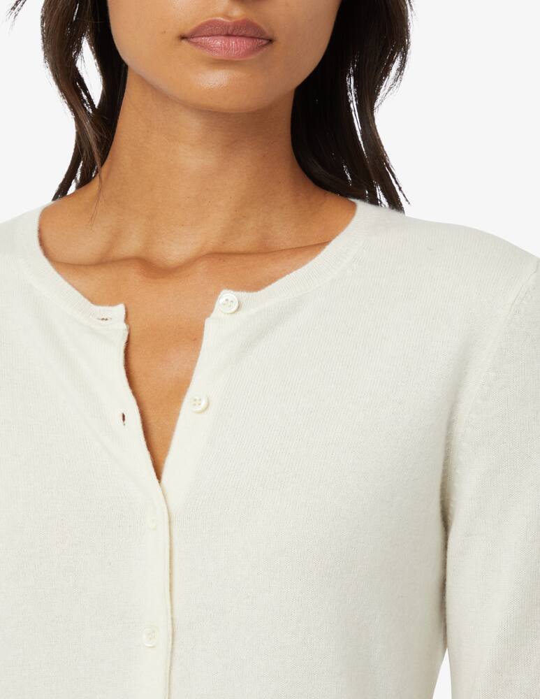 rinascente Pure Cashmere Maglione a manica lunga con scollo alla coreana - Bianco