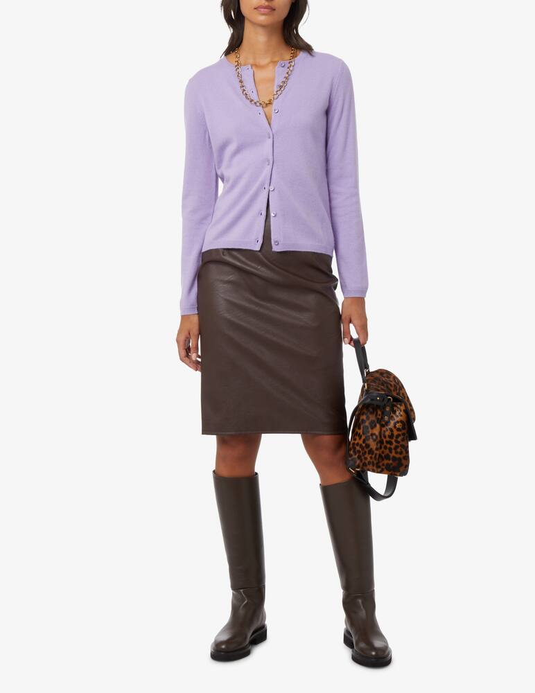 rinascente Pure Cashmere Long sleeved jumper korean neck - Lilac