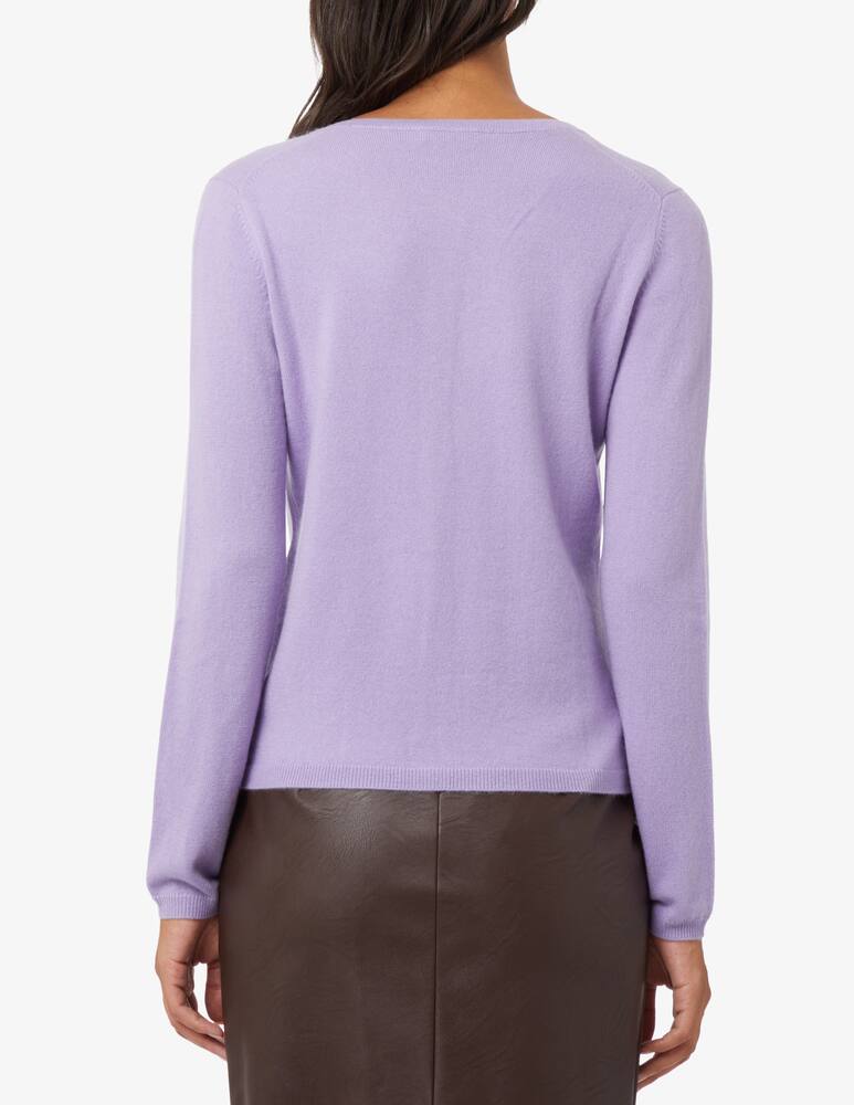 rinascente Pure Cashmere Long sleeved jumper korean neck - Lilac