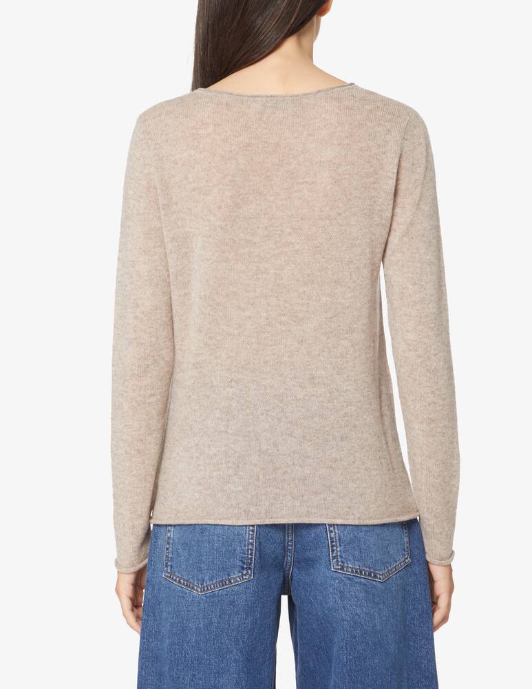 rinascente Pure Cashmere Maglione scollo a barca - Beige
