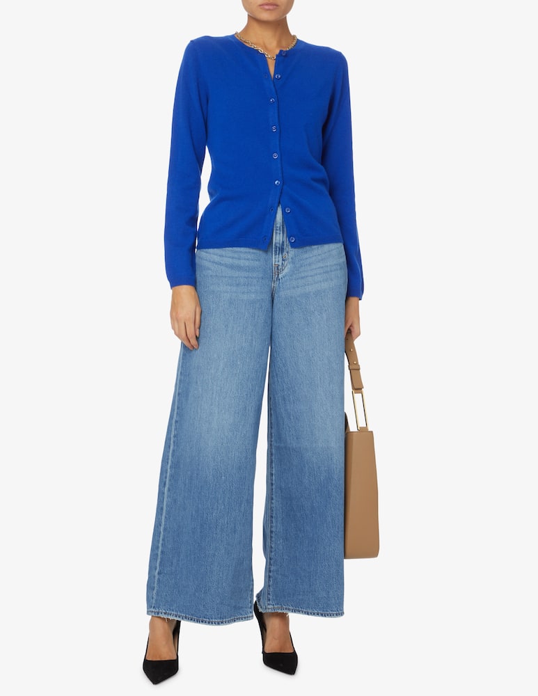 rinascente Pure Cashmere Maglione a manica lunga con scollo alla coreana - Blu