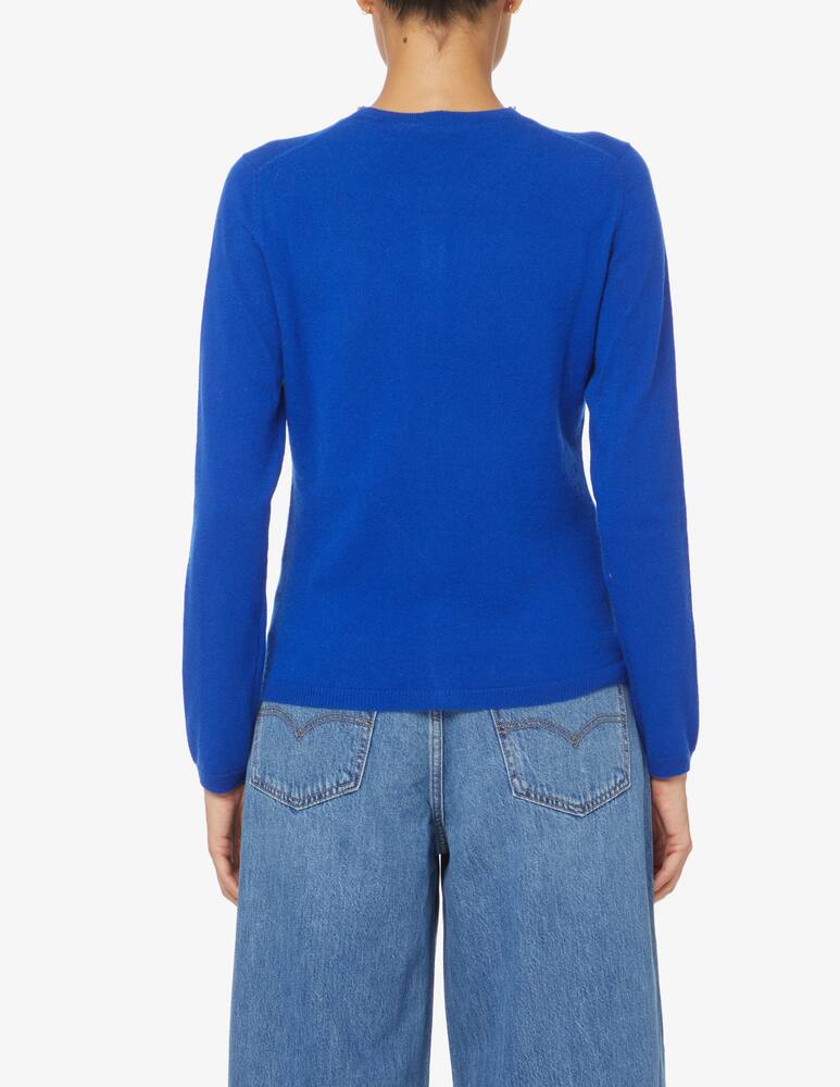 rinascente Pure Cashmere Maglione a manica lunga con scollo alla coreana - Blu