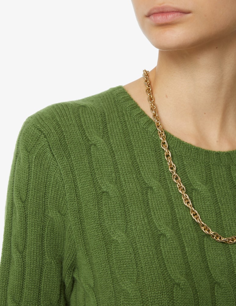 rinascente Pure Cashmere Long sleeved crewneck jumper - Green