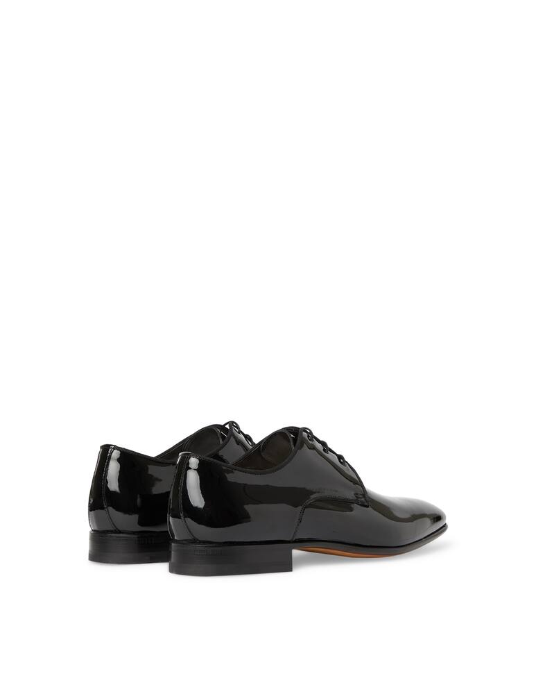 rinascente Moreschi Leather painted Derby shoes - black