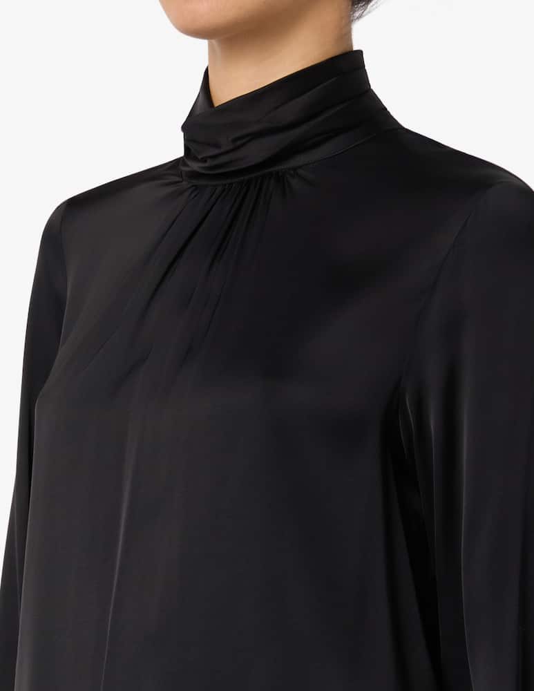 24.7 Studio Blusa a collo alto in viscosa - immagine 4 24.7 Studio Blusa a collo alto in viscosa - immagine 4