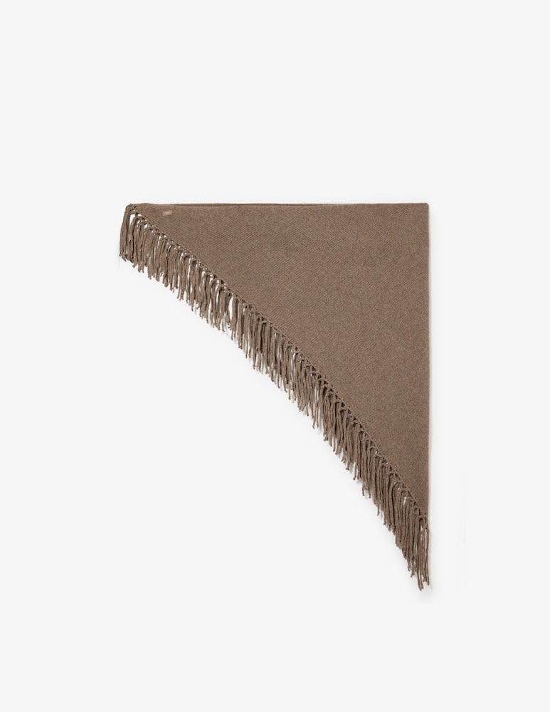 Weekend Max Mara Fringed triangle shawl - picture 1 Weekend Max Mara Fringed triangle shawl - picture 1