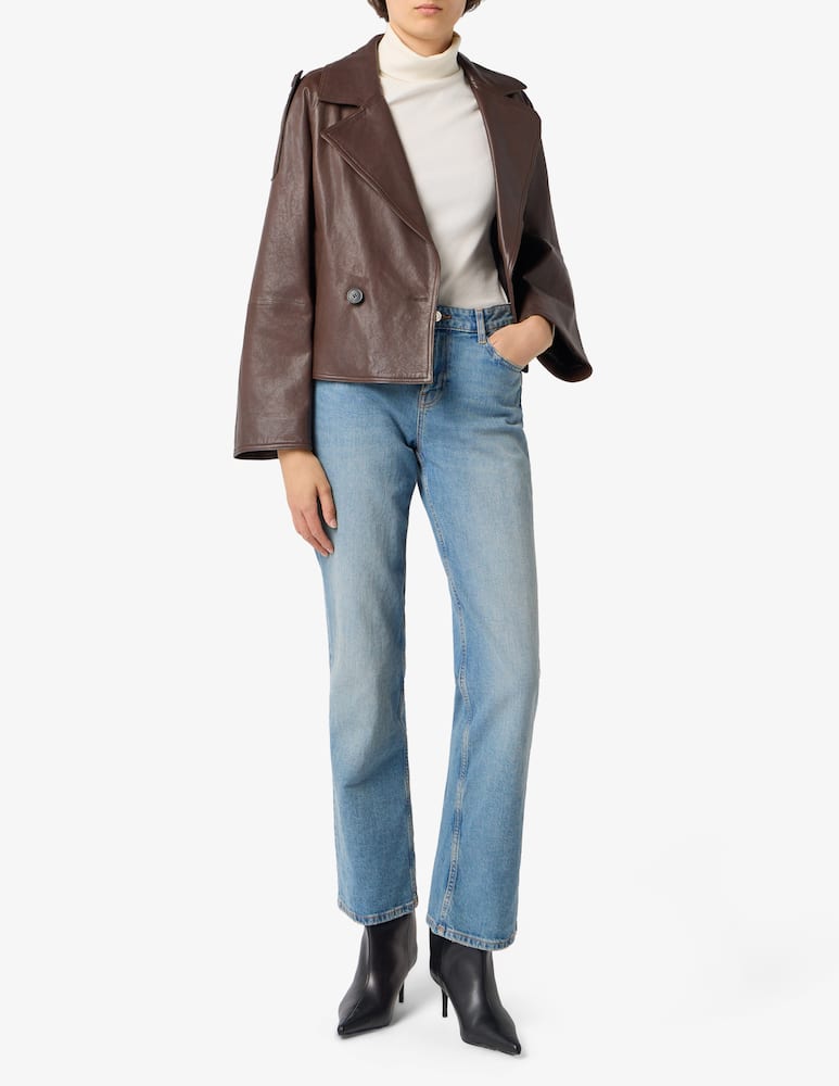 rinascente Weekend Max Mara Faux leather jacket
