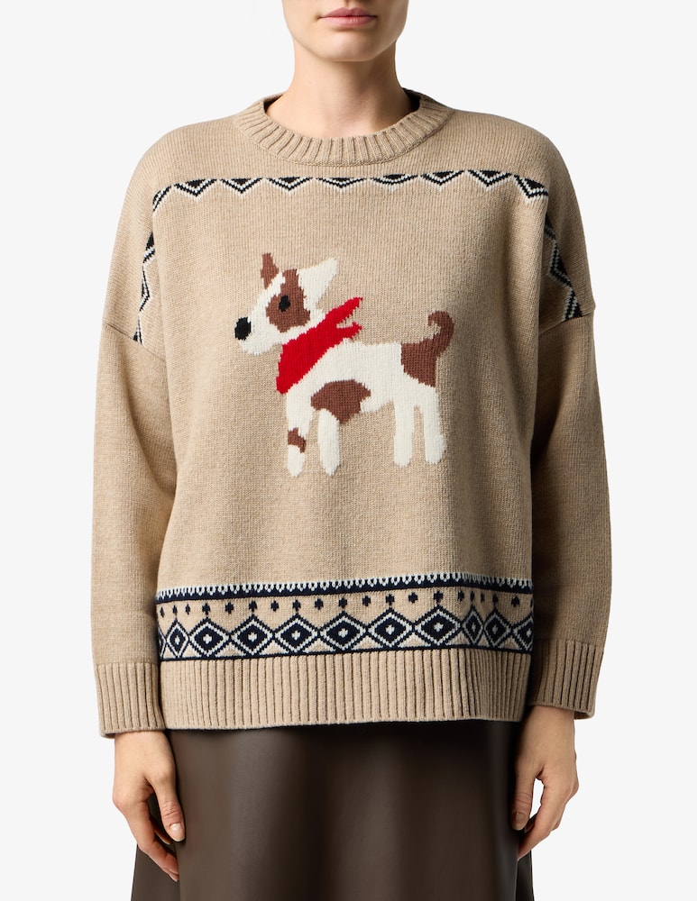 rinascente Weekend Max Mara Maglia jacquard con cane
