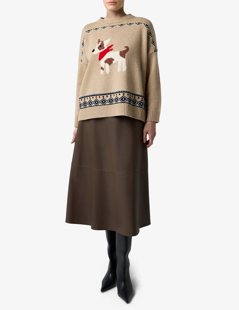 Weekend Max Mara Maglia jacquard con cane - immagine 2 Weekend Max Mara Maglia jacquard con cane - immagine 2