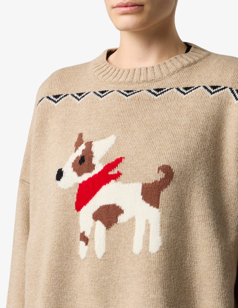 rinascente Weekend Max Mara Maglia jacquard con cane