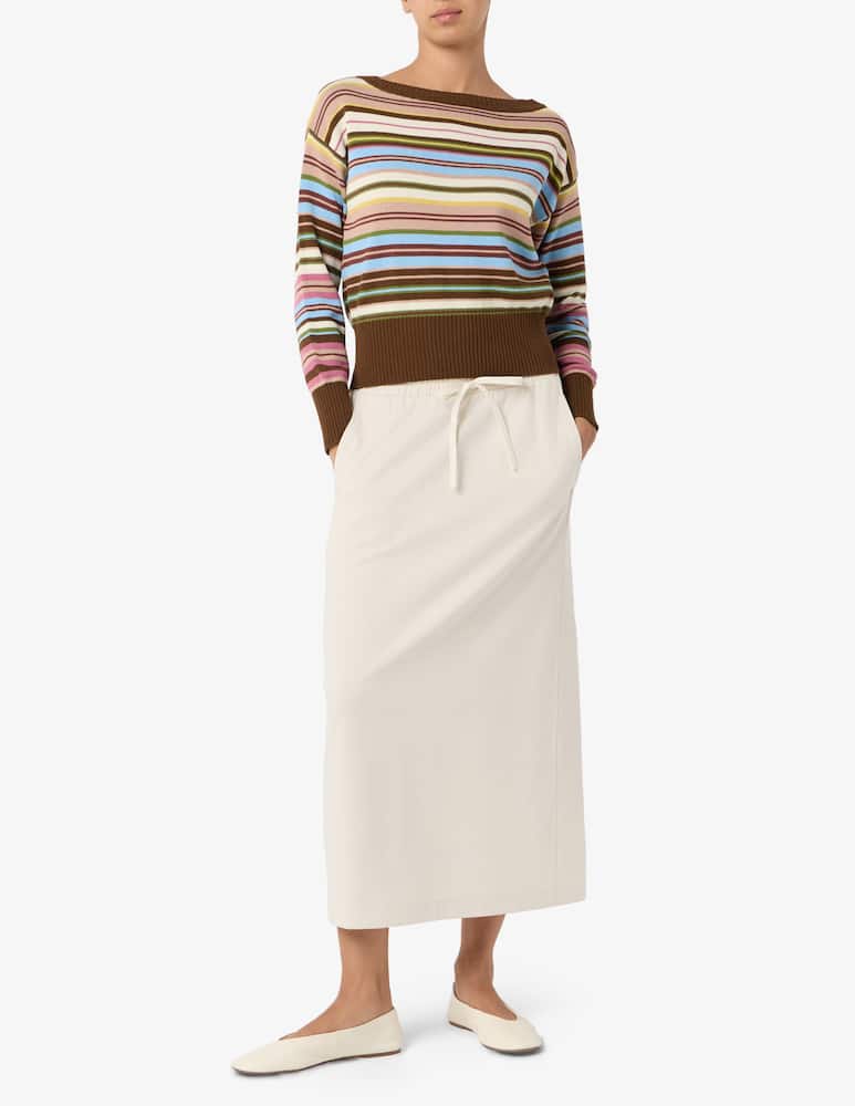 Weekend Max Mara Maglione a righe con scollo a barca - immagine 2