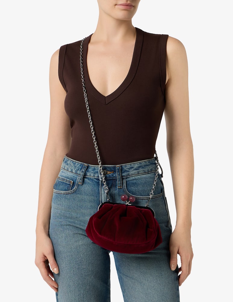 Weekend Max Mara Borsa a tracolla in velluto - immagine 2 Weekend Max Mara Borsa a tracolla in velluto - immagine 2