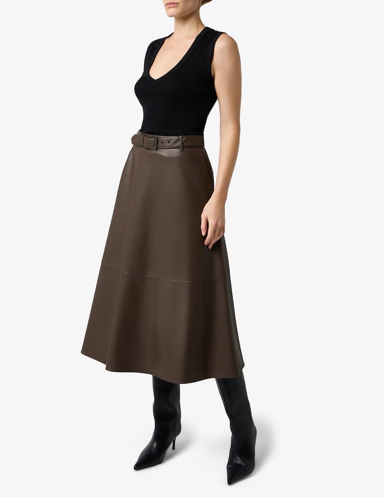 MM by MaxMara Gonna midi in jersey con cintura - immagine 2 MM by MaxMara Gonna midi in jersey con cintura - immagine 2