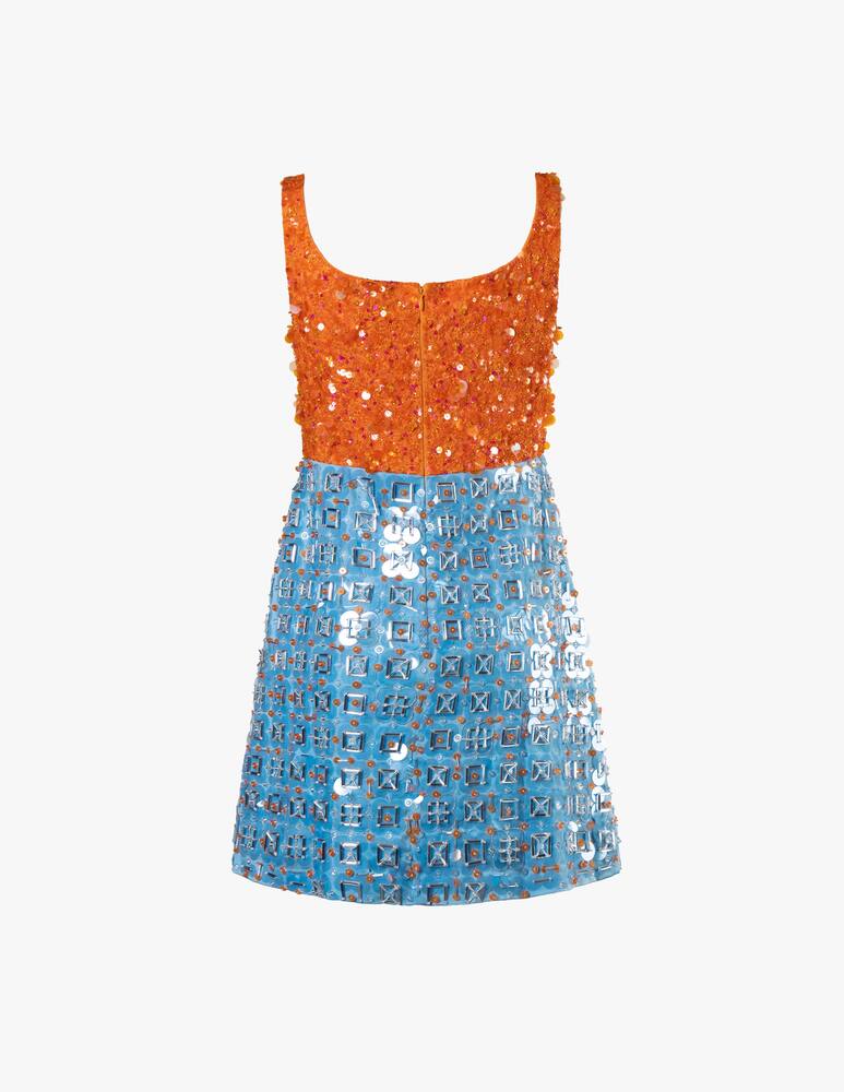 rinascente Des Phemmes Paillettes mini dress - light blue