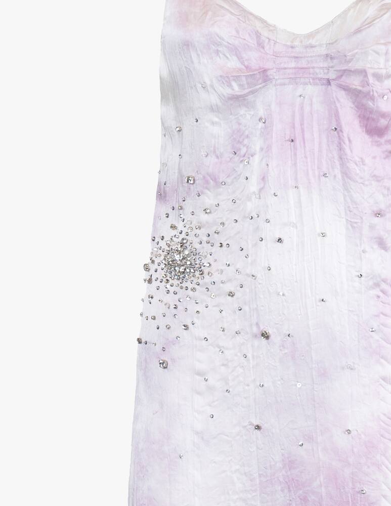 rinascente Des Phemmes Abito maxi in seta - lilla