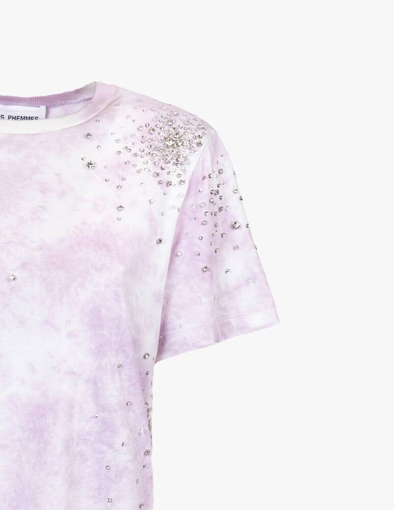 rinascente Des Phemmes T-shirt in cotone - lilla