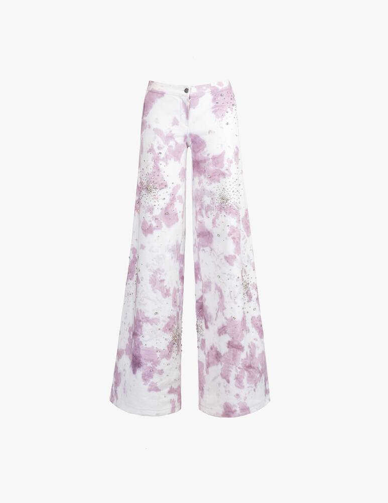 Des Phemmes Cotton wide leg trousers - lilac - picture 1 Des Phemmes Cotton wide leg trousers - lilac - picture 1