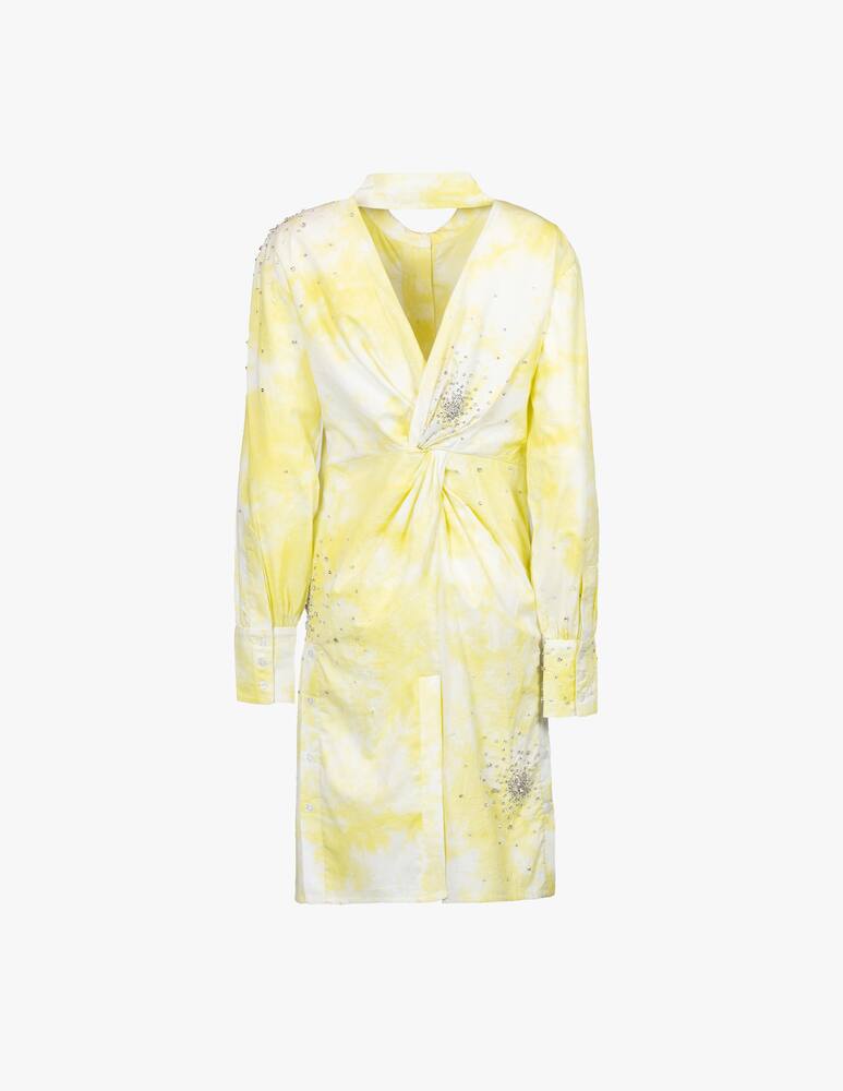 rinascente Des Phemmes Vestito chemisier mini in cotone - giallo