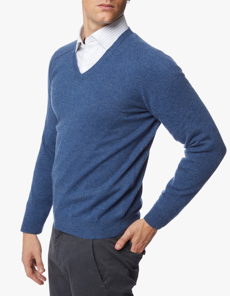 rinascente Pure Cashmere Maglia scollo v 100% cashmere