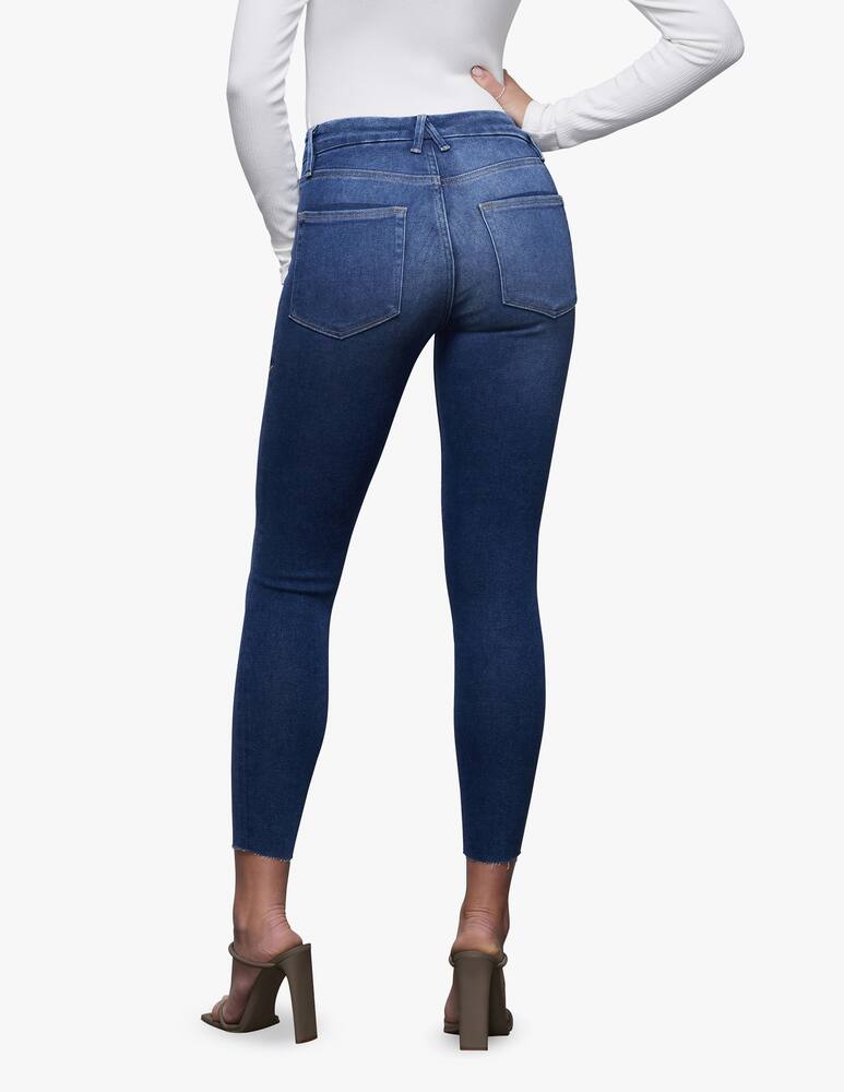rinascente Good American Good Legs Crop Fray Hem  jeans