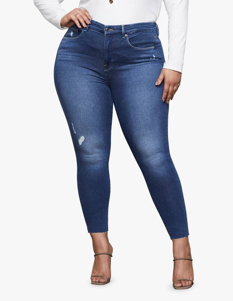 rinascente Good American Good Legs Crop Fray Hem  jeans