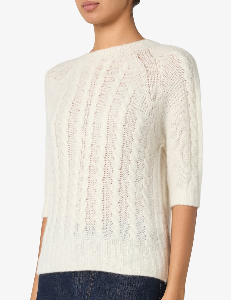 Annarita N Maglia a trecce a maniche corte - immagine 4 Annarita N Maglia a trecce a maniche corte - immagine 4