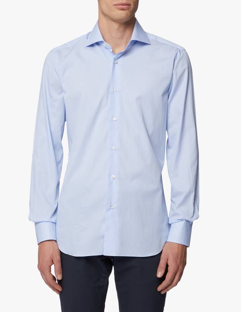 rinascente Barba Napoli Camicia riga stretta in popeline