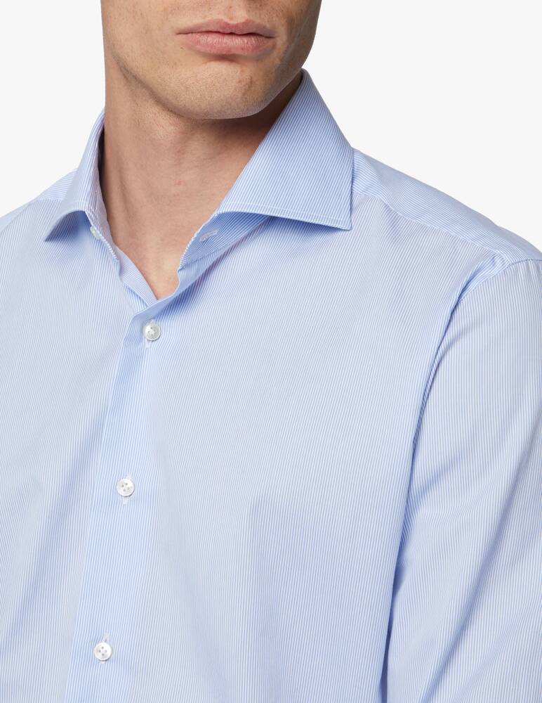 rinascente Barba Napoli Camicia riga stretta in popeline