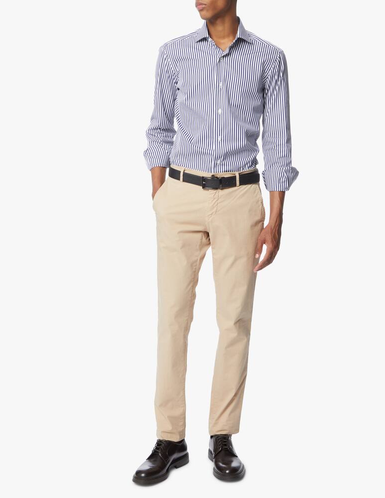 Barba Napoli Wide striped popeline shirt - picture 2 Barba Napoli Wide striped popeline shirt - picture 2