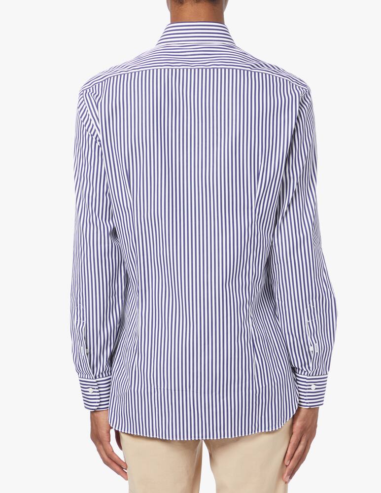 Barba Napoli Wide striped popeline shirt - picture 3 Barba Napoli Wide striped popeline shirt - picture 3